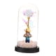 thumbnail image 3 of Rosa eterna flores rosa en cúpula de cristal decoración de regalo flor artificial con luces para el día de la madre, Acción de Gracias Padre ColoridoLuz, 3 of 9