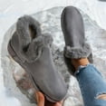 thumbnail image 5 of Xfvqtps Womens Wedge Heel Ankle Boots Fleece Lined Winter Shoes Fashion Warm Snow Boots for Fall and Winter Casual Comfortable Outdoor Wear Gray, 5 of 9