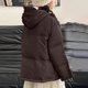 thumbnail image 4 of Parkas de manga larga para otoño e invierno para niños, de color liso, con capucha, de manga larga, gruesas y cálidas, bonitas y casuales, para niños y niñas, parte superior de poliéster., 4 of 6