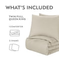 thumbnail image 6 of Notticasa Washed Comforter Sets 3 Piece,Soft and Cozy,Neutral,Full,Washed Textured Wrinkled Design, 6 of 7