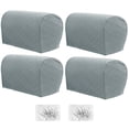 thumbnail image 1 of PENGXIANG 4 Pcs Housse d'Accoudoir Extensible pour Fauteuils Canapé Gris, 1 of 8