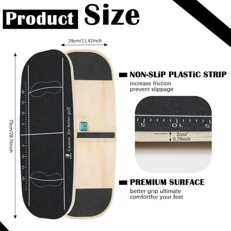 Silipull Golf Balance Board Swing Training Aid to Shift Weight Increase Consistency Trainer Gravity Transfer Golf Swing Plate Training Equipment - Strength for Chipping Hitting