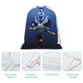 thumbnail image 4 of Lautaro Martínez Mochila de Cuerdas para Deportes y Gimnasio, Bolsa de Cuerdas Resistente al Agua, Bolsa Cinch, 30×40cm, 4 of 6