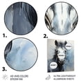 thumbnail image 3 of Designart "Bold Brushstrokes of a Zebra" Animals Zebra Metal Wall Art Prints, 3 of 5
