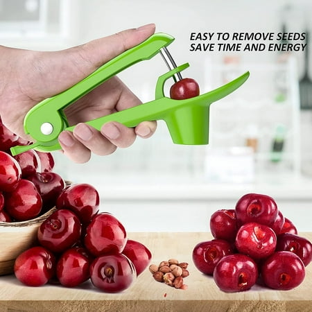 Ytuomzi Cherry Pitter Tool – Handheld Pit Remover For Cherries & Olives – Food Grade, Easy Clean, Black