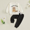 thumbnail image 2 of HFHAPW Toddler Girl Outfits Long Sleeve Graphic Sweatshirt Dress and Jogger Pants 2Pcs Toddler Girl Fall Winter Clothes,12-18 Montths, 2 of 4