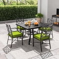 thumbnail image 3 of Kimunuk Outdoor Chair Cushions set of 2, 19" x 19" Zipped Waterproof Outdoor Seat Cushions Couch Pads with Ties for Patio Furniture, Grass Green, 3 of 6