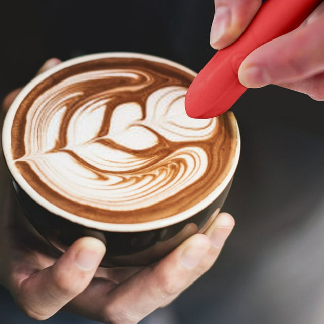 Latte Art Pen For Coffee Electrical Carving Tool Battery Powered Stencil Design 2025 Model Cake Embosser