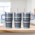 thumbnail image 2 of Boho Pattern Stainless Steel Cup 20oz with Lid & Straw - Double Wall Vacuum Insulated Travel Tumbler, Leakproof Thermal Coffee Mug, 2 of 5