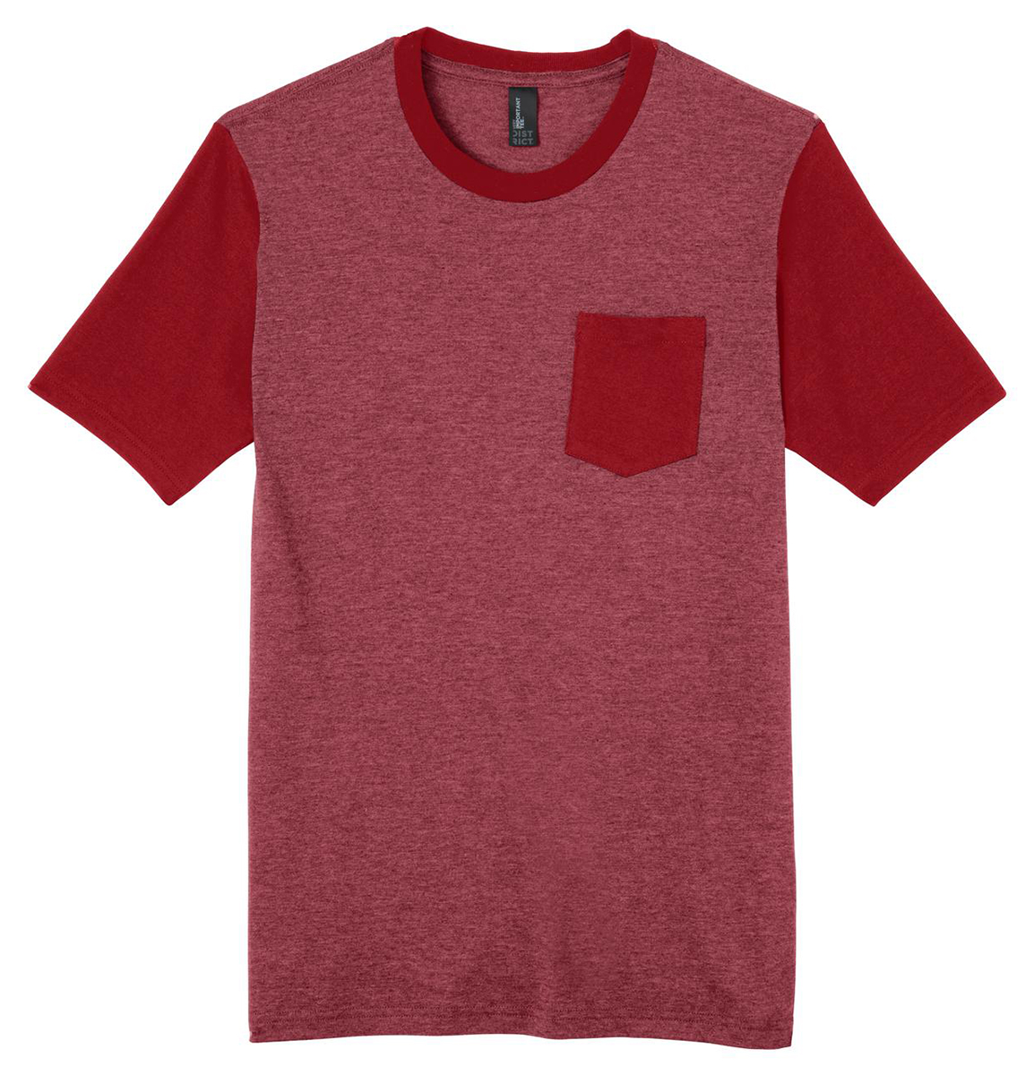 District Young Men's Tee with Contrast Sleeves