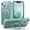 Green, variant on TECH CIRCLE Case for iPhone 15 6.1" 2023 - Translucent Back Sturdy Kickstand Shell Cover Compatible with MagSafe with Phone Ring Holder, Blue