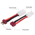thumbnail image 5 of T Plug Female To Male Cable, Deans Connector Battery Connector Style Connector To T Plug Deans Male Female Adapter 14AWG for RC ESC Speed Controller, 5 of 9