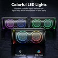 thumbnail image 6 of JYX Large Speaker, Dual 6.5'' Subwoofer Bluetooth Speaker with Dazzling Party Light, T20, 6 of 14