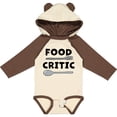 thumbnail image 3 of Inktastic Food Critic with Fork and Spoon Boys or Girls Long Sleeve Baby Bodysuit, 3 of 5
