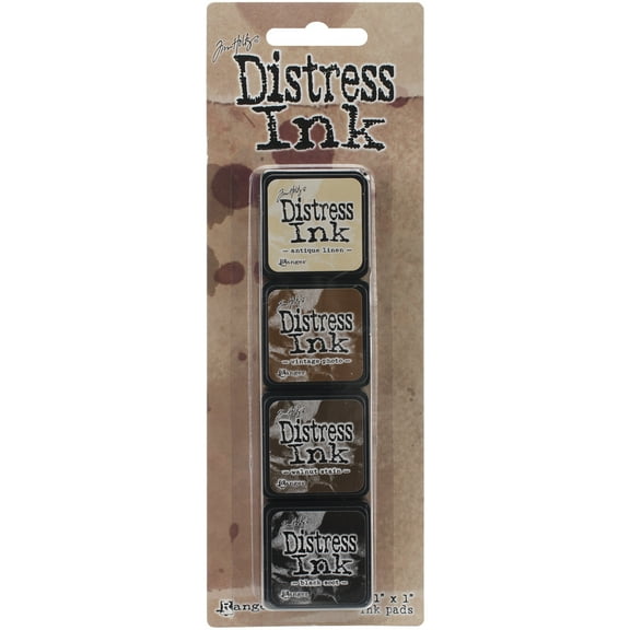 Tim Holtz Distress Mini Ink Pads 4/Pkg-Kit 3