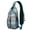 Blue-green-10, variant on Seaside Nautical Sling Bag with Tropical Fish and Ocean Coral Design, Lightweight Crossbody Backpack, Adjustable Strap, Durable for Beach and Daily Activities