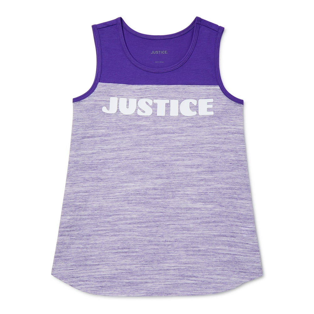 Justice Justice Girls Logo Color Block Football Tank Top, Sizes 418