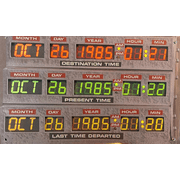 Universal Studios Back To The Future DeLorean Computer Replica Art New with Tag