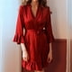 thumbnail image 5 of Lencería sexy de seda para mujer con mangas con volantes, ropa de dormir otoño-invierno, tallas S-L, 5 of 7