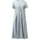 thumbnail image 4 of Vestidos Para Mujer Maxi Vestido Casual Raya Estampado Botones Cuello V Manga Corta Con Bolsillo Vestido Largo Odeerbi  ODB159465, 4 of 4