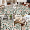 thumbnail image 5 of 5'x8' Area Rugs, Boho Flowers Indoor Outdoor Area Rug for Living Room Bedroom, Farmhouse Abstract Geometric Patterned Washable Bathroom Rugs Kitchen Floor Carpet Mats Home Decor Aesthetic, 5 of 8