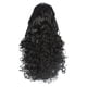 thumbnail image 2 of Pelucas con flequillo para mujer, peluca ondulada suelta, peluca de fibra química, cabello largo, pequeña, rizada, cubierta para la cabeza, peluca rizada negra de seda mate de alta temperatura., 2 of 5