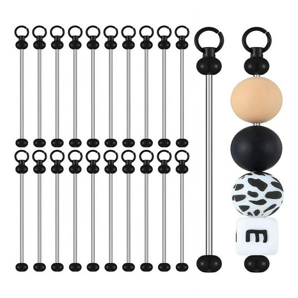 20 PCS Beaded Key Chains Blank Bulk Key Chains for Jewelry Making Keychain Strip Accessories for DIY Projects A