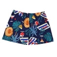 thumbnail image 3 of Fnnxeal Mens Tropical Print Swim Trunks Hawaiian Board Shorts Vintage Beach Shorts with Palm Tree Cocktail Quick-Dry Loose Fit,Size Free Size, 3 of 3