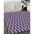thumbnail image 3 of Ahgly Company Machine Washable Indoor Rectangle Transitional Dark Purple Area Rugs, 5' x 8', 3 of 7