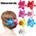 thumbnail image 3 of SSKFHGI Multicolored Women Big Chiffon Orchid Flower Bohemian Hair B1X0 Cl Flowers, 3 of 9