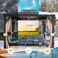thumbnail image 3 of Hommow 12'x10' Hardtop Gazebo with Acrylic & Galvanized Steel Roof for Garden, Patio, Lawns, 3 of 8