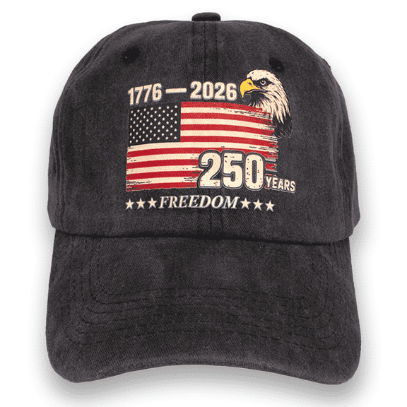 United States 250th Anniversary Hat USA 250th Anniversary Cap Adjustable Printed Patriotic Baseball Cap for Men Women