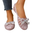 thumbnail image 4 of Ticikt Women's Jelly Sandals Ballet Shoes On Flats Hollow Out Loafers, 4 of 9