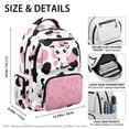 thumbnail image 7 of Uorisanigo Pink Cow Print School Backpack for Girls Large Capacity, Lightweight Hiking Daypack for Elementary Teen, Casual Bookbag for Camping Vacation, 7 of 7