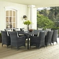 thumbnail image 2 of Modway Summon 90" Outdoor Patio Dining Table in Gray, 2 of 3