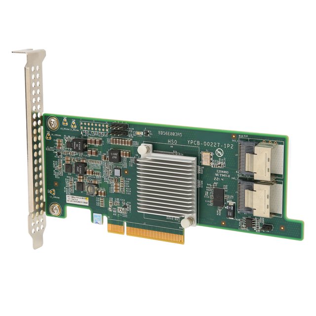 PCI E X8 Array Card, Support 16T Disk Data 2 Mini Interfaces Disk Array Card 6G for Databases for Server Disks