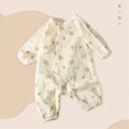 thumbnail image 2 of HCNTES Baby Boy Winter Clothes Long Sleeve Print One Piece Cotton Romper Jumpsuit Baby Coming Home Outfits Newborn Boy Outfits 0 3 6 9 12 18 Months, 2 of 4