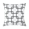thumbnail image 5 of Topfinel Block Print Pillow Covers 18x18 Set of 4 Geometric/Stripe/Line Outdoor Decorative Throw Pillows Farmhouse Pillowcases Flannel Cushion Case Decor for Home Sofa Couch Bed, 5 of 9