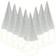thumbnail image 1 of 12 gorros de fiesta triangulares con purpurina en forma de cono para cumpleaños infantiles y de adultos (plateados), 1 of 7