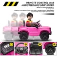 thumbnail image 3 of Acekid 12V Ride on Car Battery Powered Ride On Truck Electric Vehicles Toys with Remote Control MP3/Bluetooth Spring Suspension LED Pink, 3 of 6