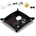 thumbnail image 2 of GHSDFBB 12 Pcs Leather Valet Trays Jewelry Catchall Trays Portable Travel Organization Trays Decorative Desktop Storage Organizer Dish for Key Phone Wallet Coin Jewelry (8 Inch), 2 of 7