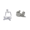thumbnail image 1 of Figura de pensador abstracto,Estatua de pensador abstracto,decoración para el hogar,Figura humana decorativa para oficina,coleccionable,Figura de escritorio,Estatua de gato,linda, 1 of 8