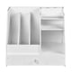 thumbnail image 3 of Resistente organizador de escritorio con soporte para archivos de revistas para organización y almacenamiento de oficinas compartimentos Gloria Almacenamiento de archivos de autoensamblaje, 3 of 9