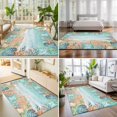 thumbnail image 4 of Area Rugs 3'x5', Ocean Coastal Carpet Runner Indoor Outdoor Rugs Home Decor Aesthetic, Summer Nautical Beach Coral Starfish Non Slip Mats Washable Accent Rug for Living Room Bedroom, 4 of 8