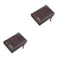 thumbnail image 1 of Sonducket Billeteras para hombre, tarjetero de cuero PU, monedero de bolsillo con cremallera para múltiples tarjetas, bolso de mano, monedero, Color café 2Conjunto, 1 of 6