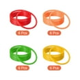 thumbnail image 3 of Uxcell 8cm Plastic Carnival Ringtoss Rings Game Hoop 24 Pack (Green, Orange, Red, Yellow), 3 of 5