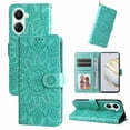 thumbnail image 5 of Funda tipo cartera GANGXUN para Huawei Nova 10 SE , diseño girasol, cuero PU, soporte, cierre magnético, tarjetero, 5 of 5