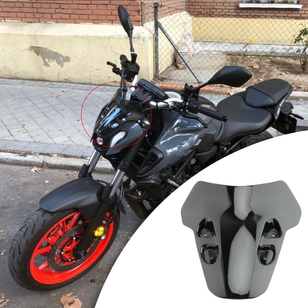 Parabrisas de Motocicleta Yotijar Deflector de Aire y Viento Negro para Yamaha MT-07 MT07 2021
