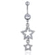 thumbnail image 1 of Anillos colgantes para el ombligo con forma de estrella brillante para mujer, piercing de acero quirúrgico para el ombligo, piercing para el cuerpo, 1 of 5