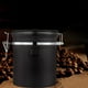thumbnail image 2 of Tarro hermético para granos de café con válvula de escape unidireccional, 1,2 L, envase nórdico para café y alimentos. Noble negro, 2 of 9